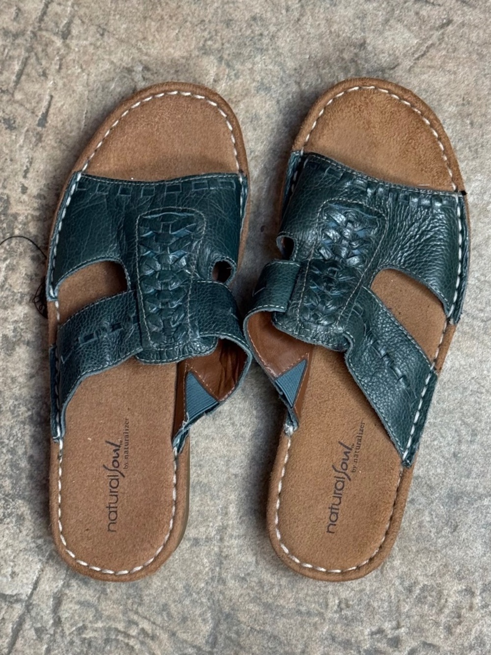 Natural Soul (Naturalizer) Women's 'Dalton'Leather Sandals